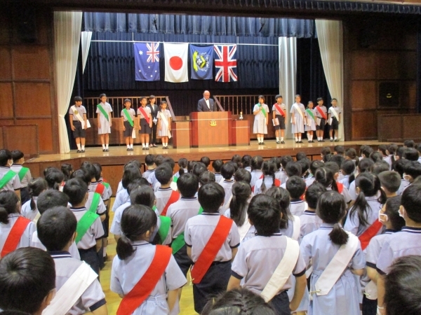 前期終業式・がんばりましたね!