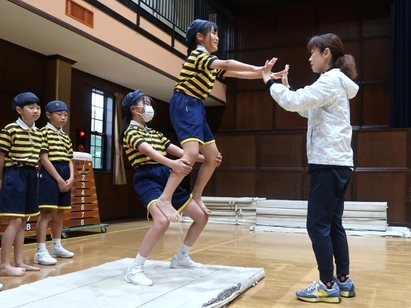 雨でも元気に運動会練習