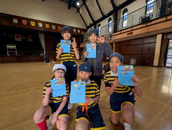 寒さに負けず，体力づくり