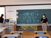 オンライン授業　低学年の様子