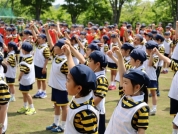 力を合わせてエイエイオー！