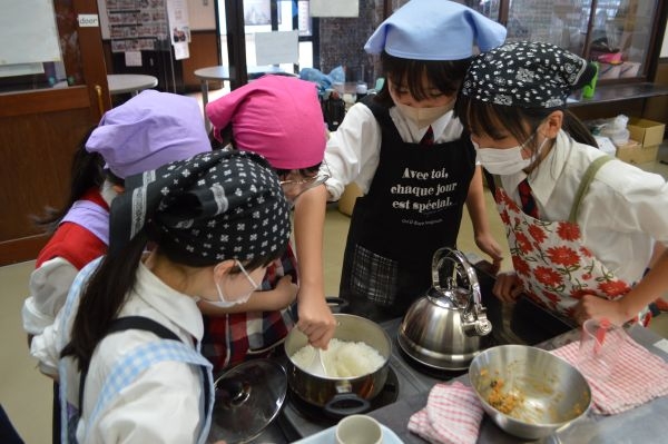 がんばった調理実習！