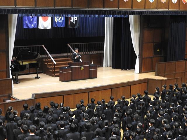 後期始業式・任命式