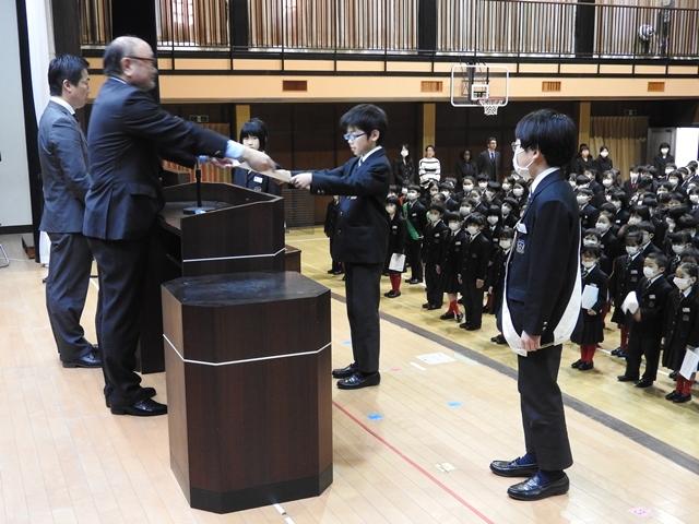 6年生 最後の朝会